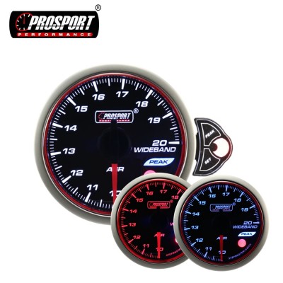 CE 52mm 3 Color O2 Sensor Wideband AFR Auto Air Fuel Ratio Gauge Kit