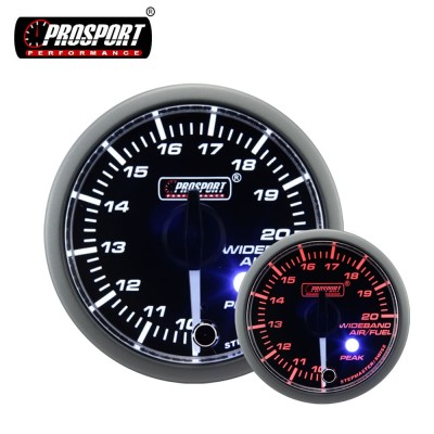 52 mm Auto Meter White Pointer July New Wideband AFR Air Fuel Ratio Gauge Kit